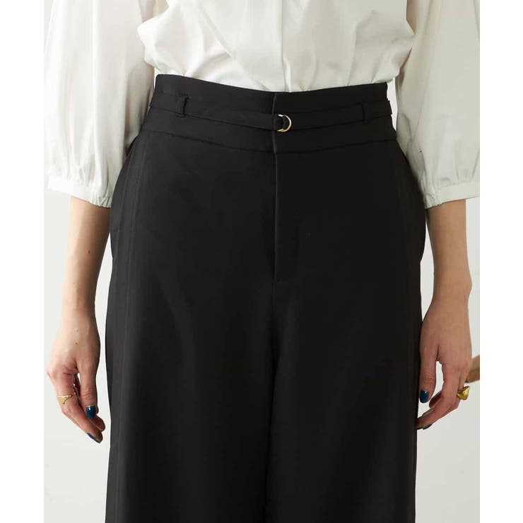 【洗える/ストレッチ】ベルテッドワイドストレートパンツ | a.v.v【WOMEN】 | 詳細画像21 