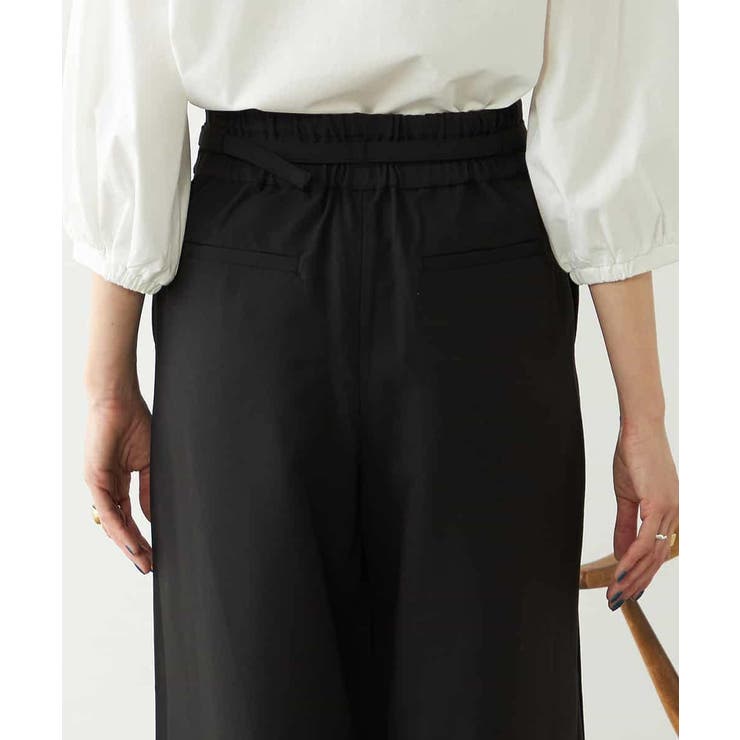 【洗える/ストレッチ】ベルテッドワイドストレートパンツ | a.v.v【WOMEN】 | 詳細画像22 