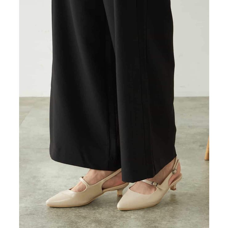 【洗える/ストレッチ】ベルテッドワイドストレートパンツ | a.v.v【WOMEN】 | 詳細画像24 