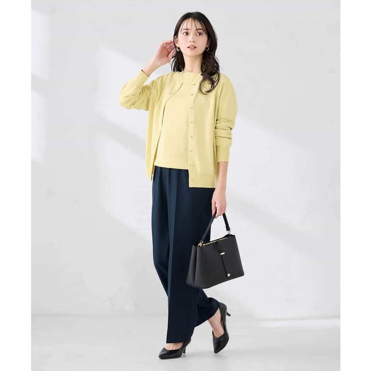 ［支持率NO.1/イージーケア/ストレッチ］スッキリ見えストレートパンツ | a.v.v【WOMEN】 | 詳細画像13 