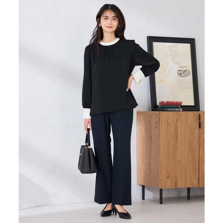 ［支持率NO.1/イージーケア/ストレッチ］スッキリ見えストレートパンツ | a.v.v【WOMEN】 | 詳細画像19 