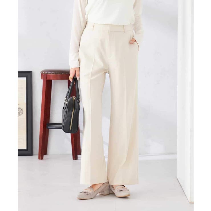 ［支持率NO.1/イージーケア/ストレッチ］スッキリ見えストレートパンツ | a.v.v【WOMEN】 | 詳細画像23 