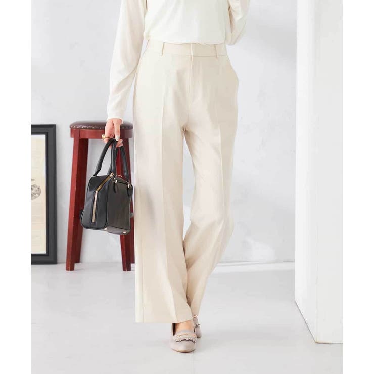 ［支持率NO.1/イージーケア/ストレッチ］スッキリ見えストレートパンツ | a.v.v【WOMEN】 | 詳細画像24 