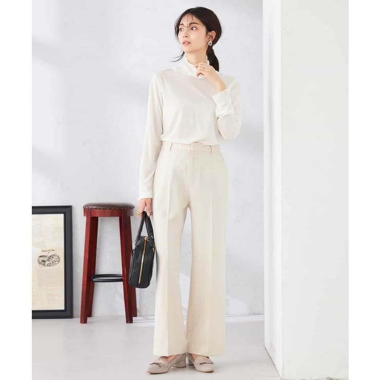 ［支持率NO.1/イージーケア/ストレッチ］スッキリ見えストレートパンツ | a.v.v【WOMEN】 | 詳細画像29 