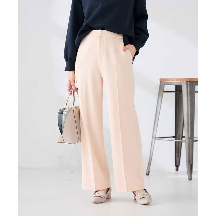 ［支持率NO.1/イージーケア/ストレッチ］スッキリ見えストレートパンツ | a.v.v【WOMEN】 | 詳細画像3 