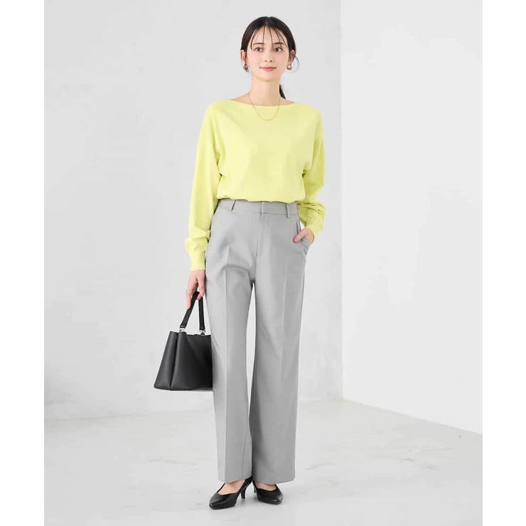 ［支持率NO.1/イージーケア/ストレッチ］スッキリ見えストレートパンツ | a.v.v【WOMEN】 | 詳細画像32 