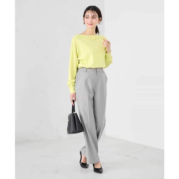 ［支持率NO.1/イージーケア/ストレッチ］スッキリ見えストレートパンツ | a.v.v【WOMEN】 | 詳細画像35 