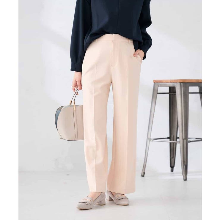 ［支持率NO.1/イージーケア/ストレッチ］スッキリ見えストレートパンツ | a.v.v【WOMEN】 | 詳細画像4 