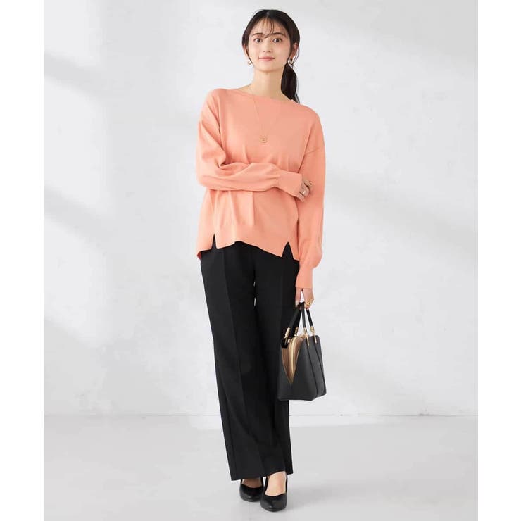 ［支持率NO.1/イージーケア/ストレッチ］スッキリ見えストレートパンツ | a.v.v【WOMEN】 | 詳細画像46 