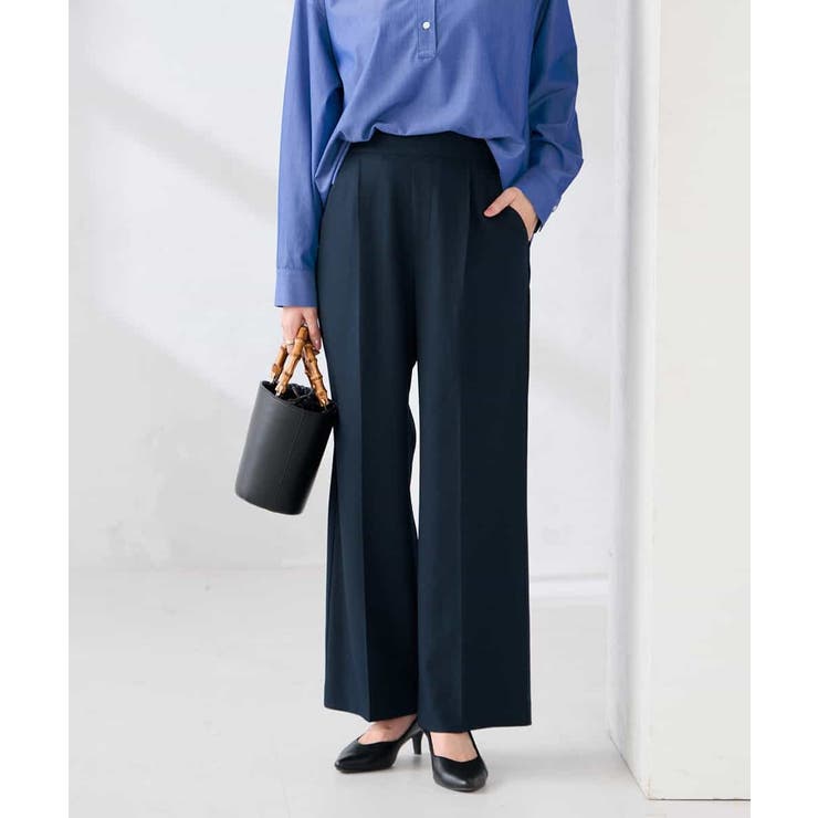 ［支持率NO.1/イージーケア/ストレッチ］スッキリ見えワイドパンツ | a.v.v【WOMEN】 | 詳細画像10 