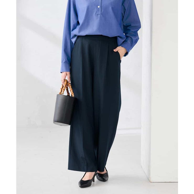 ［支持率NO.1/イージーケア/ストレッチ］スッキリ見えワイドパンツ | a.v.v【WOMEN】 | 詳細画像11 