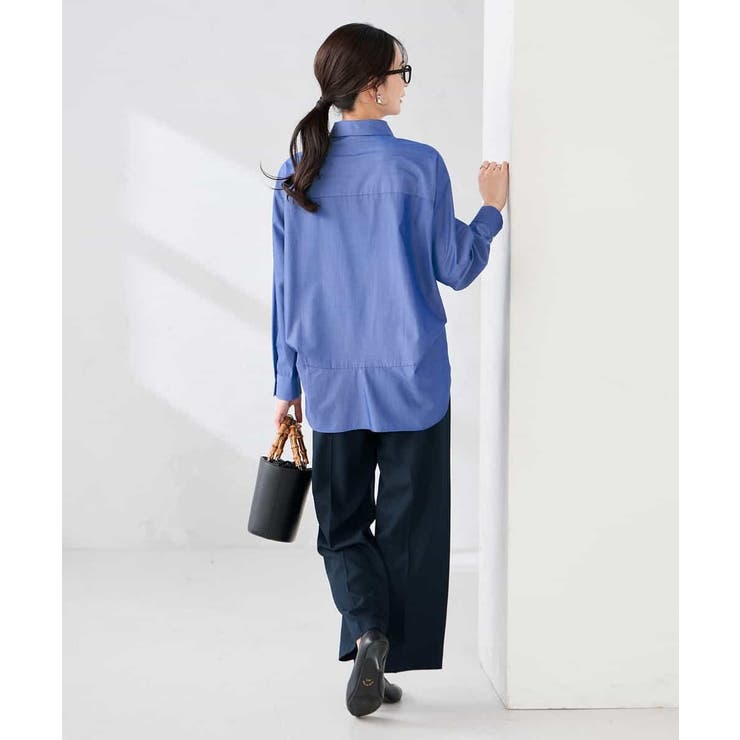 ［支持率NO.1/イージーケア/ストレッチ］スッキリ見えワイドパンツ | a.v.v【WOMEN】 | 詳細画像15 