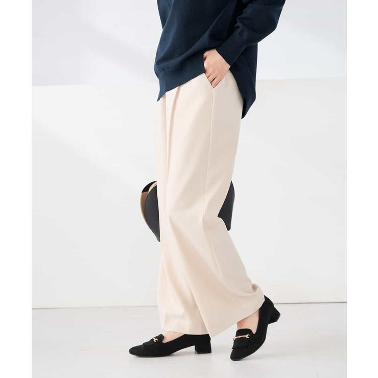 ［支持率NO.1/イージーケア/ストレッチ］スッキリ見えワイドパンツ | a.v.v【WOMEN】 | 詳細画像18 