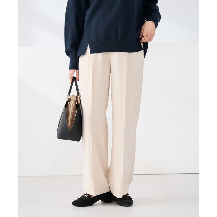 ［支持率NO.1/イージーケア/ストレッチ］スッキリ見えワイドパンツ | a.v.v【WOMEN】 | 詳細画像19 