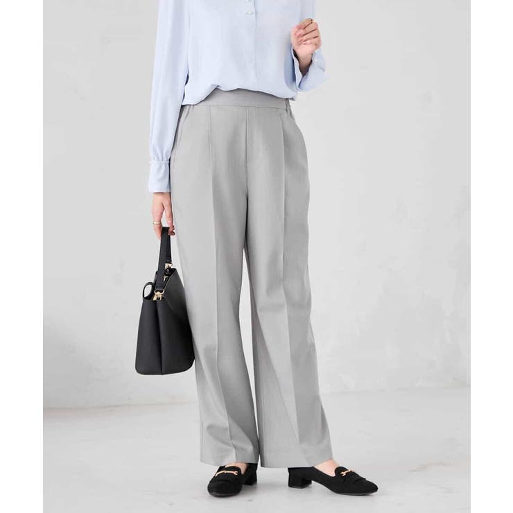 ［支持率NO.1/イージーケア/ストレッチ］スッキリ見えワイドパンツ | a.v.v【WOMEN】 | 詳細画像24 