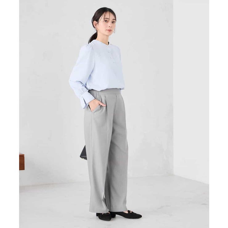 ［支持率NO.1/イージーケア/ストレッチ］スッキリ見えワイドパンツ | a.v.v【WOMEN】 | 詳細画像28 