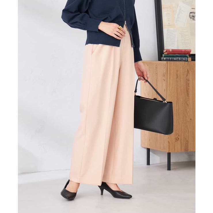 ［支持率NO.1/イージーケア/ストレッチ］スッキリ見えワイドパンツ | a.v.v【WOMEN】 | 詳細画像3 