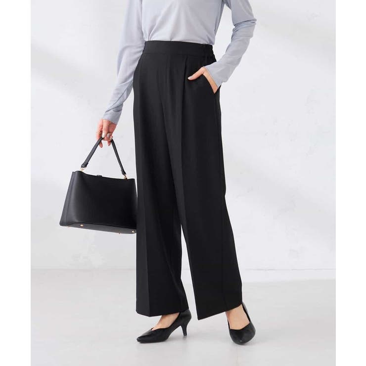 ［支持率NO.1/イージーケア/ストレッチ］スッキリ見えワイドパンツ | a.v.v【WOMEN】 | 詳細画像32 