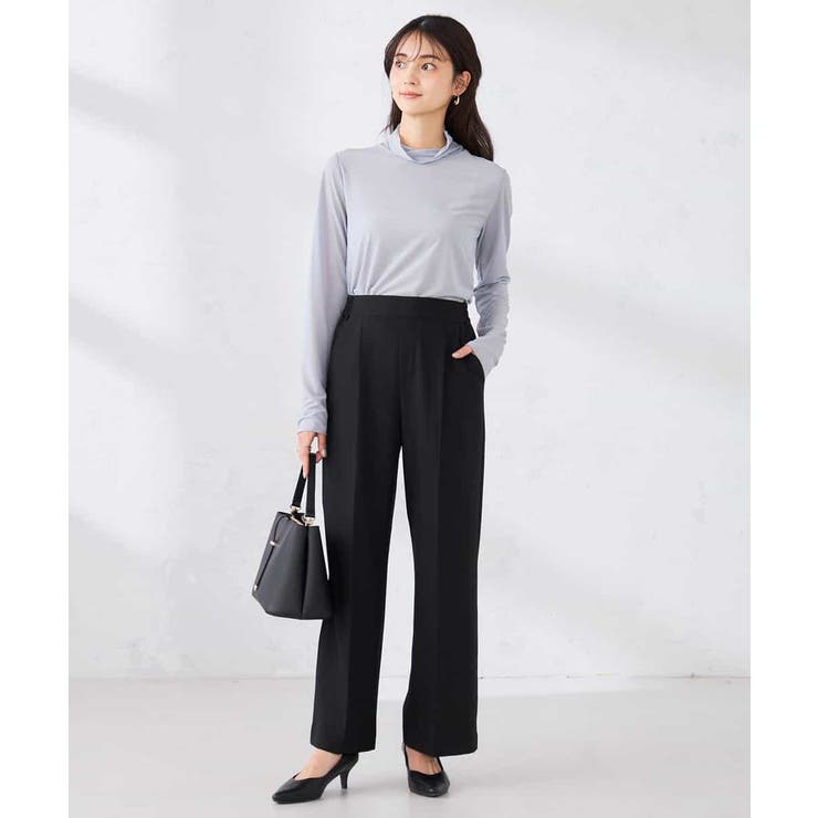 ［支持率NO.1/イージーケア/ストレッチ］スッキリ見えワイドパンツ | a.v.v【WOMEN】 | 詳細画像33 