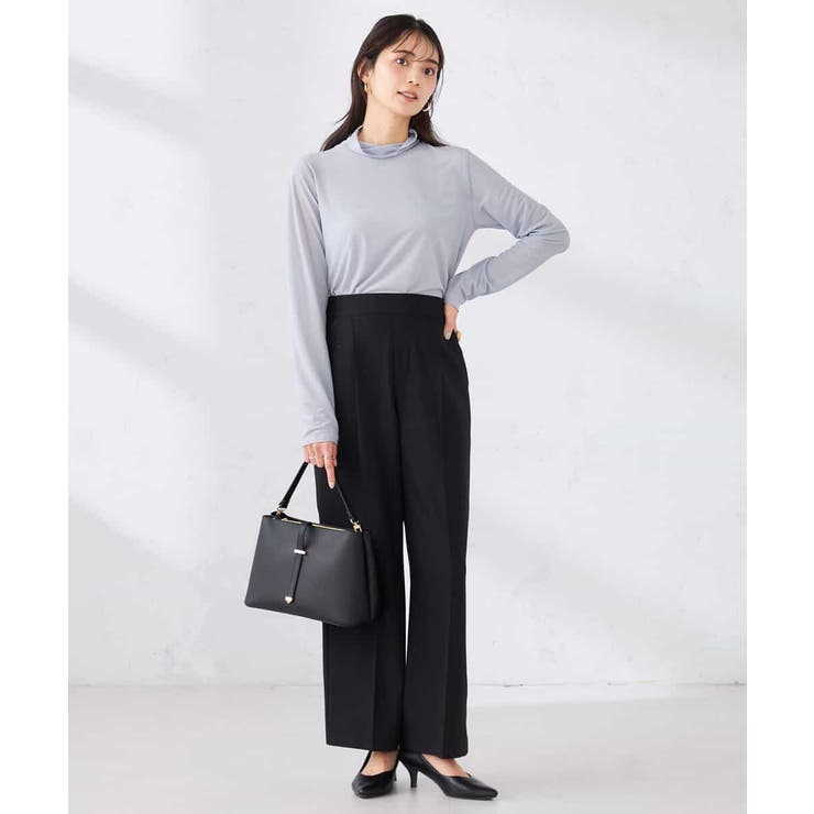 ［支持率NO.1/イージーケア/ストレッチ］スッキリ見えワイドパンツ | a.v.v【WOMEN】 | 詳細画像36 