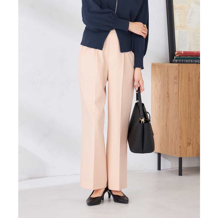 ［支持率NO.1/イージーケア/ストレッチ］スッキリ見えワイドパンツ | a.v.v【WOMEN】 | 詳細画像4 