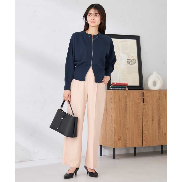 ［支持率NO.1/イージーケア/ストレッチ］スッキリ見えワイドパンツ | a.v.v【WOMEN】 | 詳細画像5 