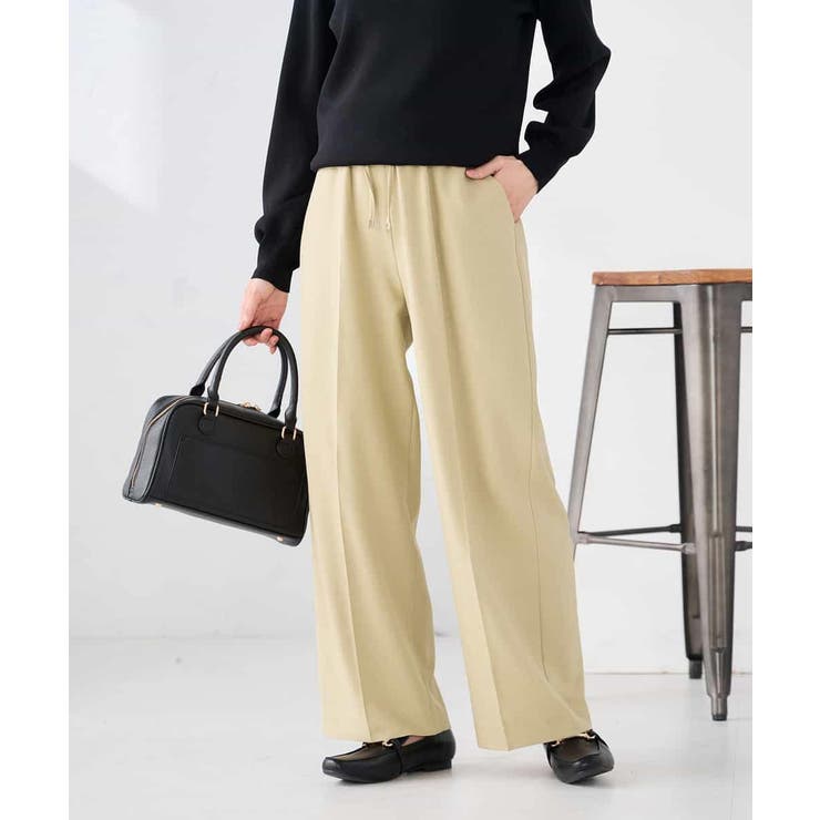 ［支持率NO.1/イージーケア］イージーワイドパンツ | a.v.v【WOMEN】 | 詳細画像3 