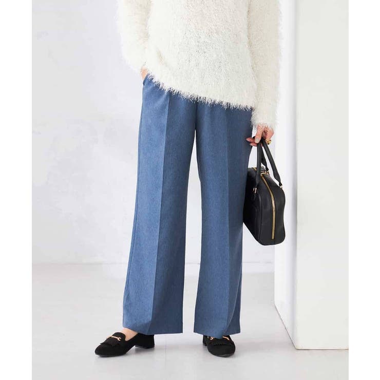 ブルー | ［支持率NO.1/イージーケア］イージーワイドパンツ | a.v.v【WOMEN】