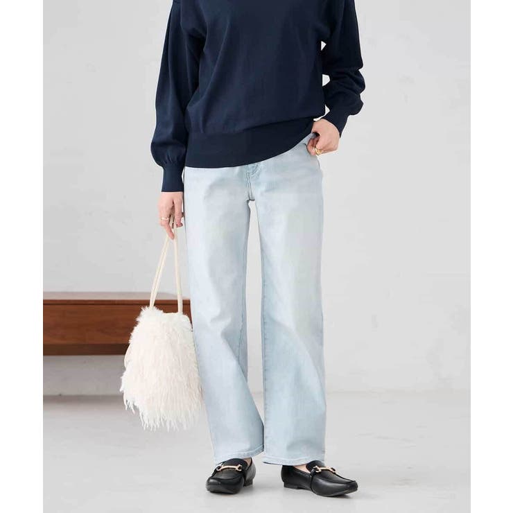 ライトブルー | ストレートデニムパンツ | a.v.v【WOMEN】