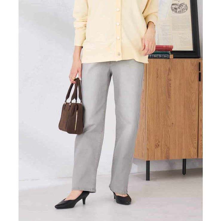 ライトグレー | ストレートデニムパンツ | a.v.v【WOMEN】