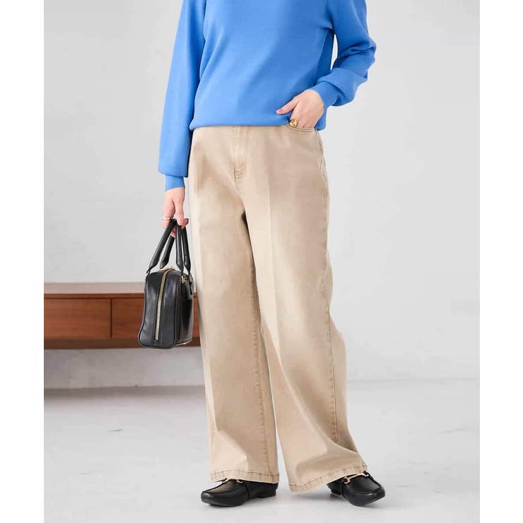 ワイドデニムパンツ | a.v.v【WOMEN】 | 詳細画像1 