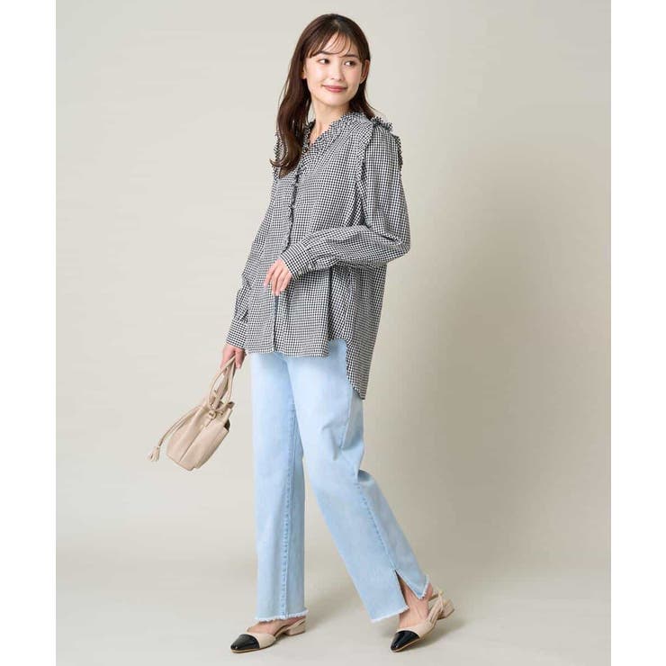 ストレッチデニムストレートパンツ | a.v.v【WOMEN】 | 詳細画像10 