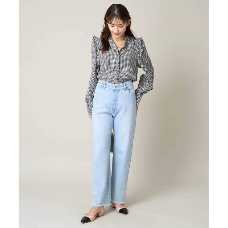 ストレッチデニムストレートパンツ | a.v.v【WOMEN】 | 詳細画像12 