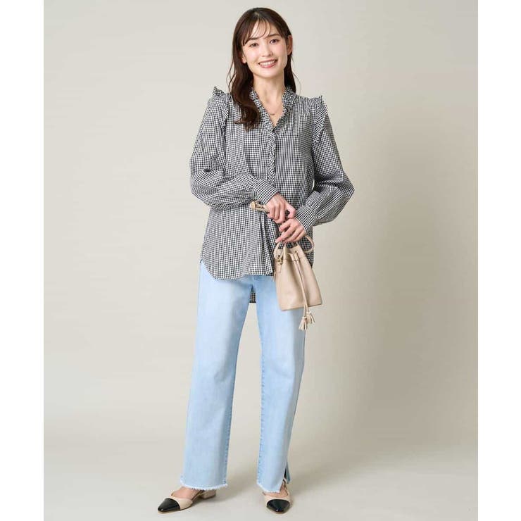 ストレッチデニムストレートパンツ | a.v.v【WOMEN】 | 詳細画像13 