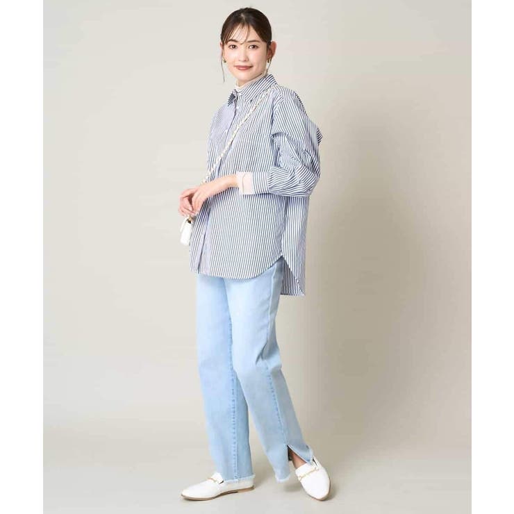 ストレッチデニムストレートパンツ | a.v.v【WOMEN】 | 詳細画像17 