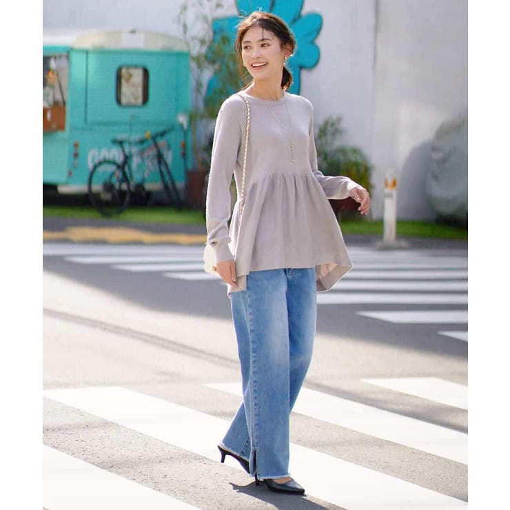 ストレッチデニムストレートパンツ | a.v.v【WOMEN】 | 詳細画像24 