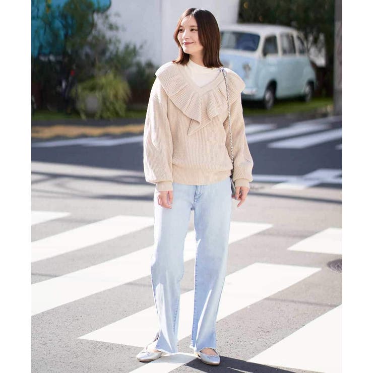 ストレッチデニムストレートパンツ | a.v.v【WOMEN】 | 詳細画像6 