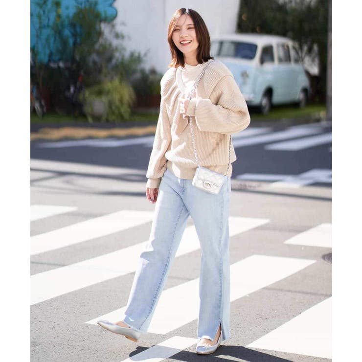 ストレッチデニムストレートパンツ | a.v.v【WOMEN】 | 詳細画像7 