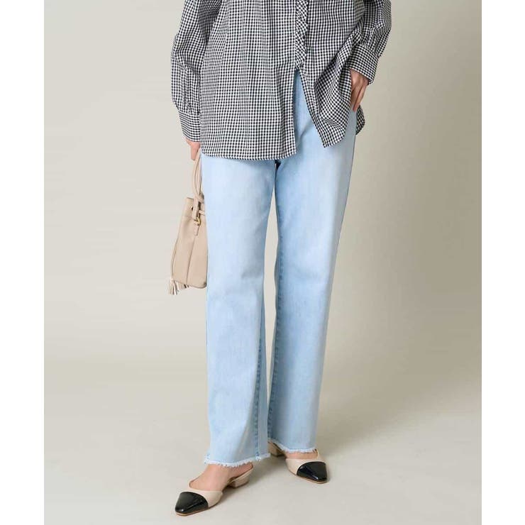 ストレッチデニムストレートパンツ | a.v.v【WOMEN】 | 詳細画像9 