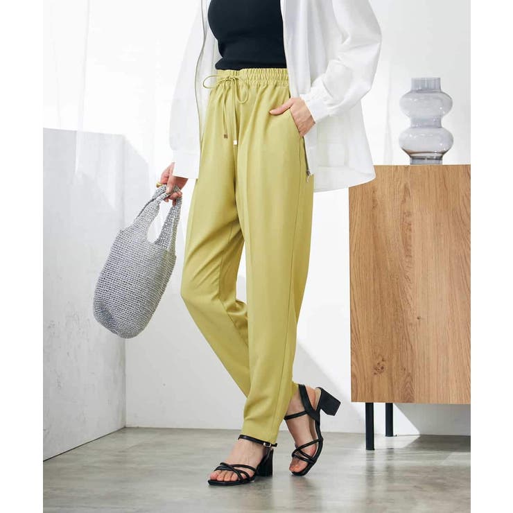 【接触冷感/洗える/イージーケア】美ラクるイージーテーパードパンツ | a.v.v【WOMEN】 | 詳細画像1 