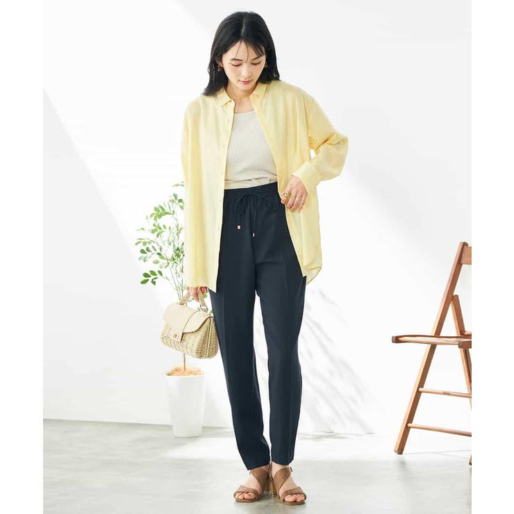 【接触冷感/洗える/イージーケア】美ラクるイージーテーパードパンツ | a.v.v【WOMEN】 | 詳細画像13 