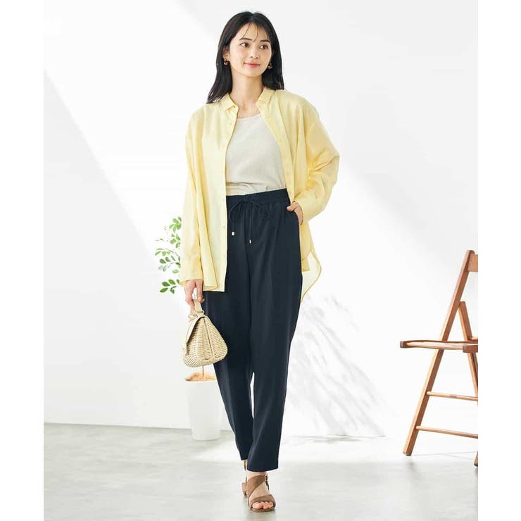 【接触冷感/洗える/イージーケア】美ラクるイージーテーパードパンツ | a.v.v【WOMEN】 | 詳細画像14 