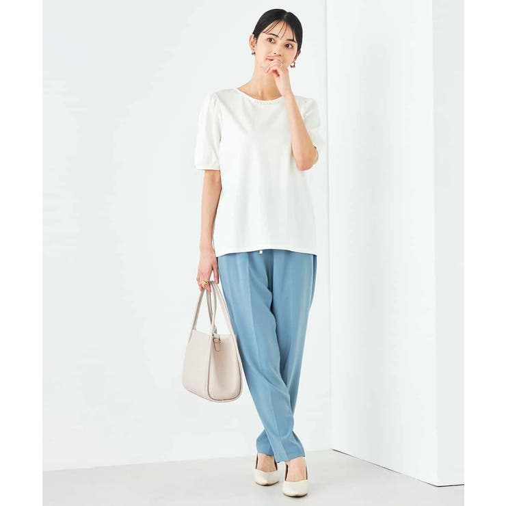 【接触冷感/洗える/イージーケア】美ラクるイージーテーパードパンツ | a.v.v【WOMEN】 | 詳細画像4 