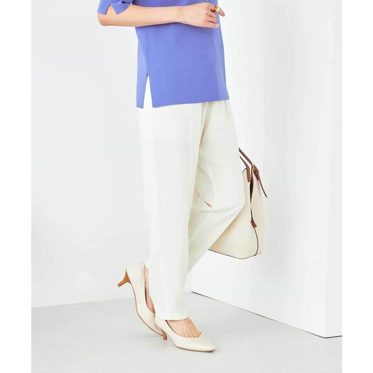 アイボリー（WEB限定カラー） | 【接触冷感/洗える/イージーケア】美ラクるイージーテーパードパンツ | a.v.v【WOMEN】