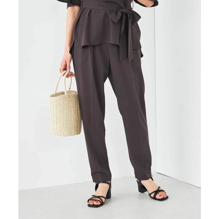 ダークグレー | 【接触冷感/洗える/イージーケア】美ラクるイージーテーパードパンツ | a.v.v【WOMEN】