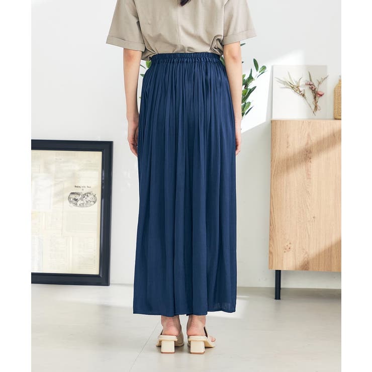 【洗える/セットアップ対応可】サテンギャザースカンツ | a.v.v【WOMEN】 | 詳細画像30 