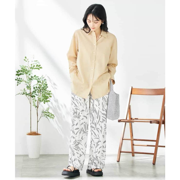 幾何柄プリントイージーパンツ | a.v.v【WOMEN】 | 詳細画像2 