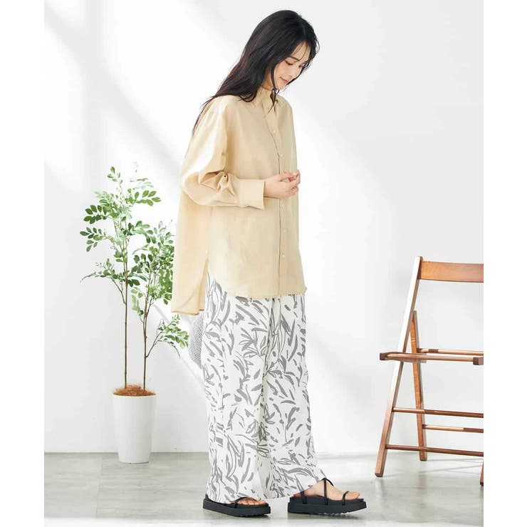 幾何柄プリントイージーパンツ | a.v.v【WOMEN】 | 詳細画像3 