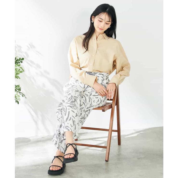 幾何柄プリントイージーパンツ | a.v.v【WOMEN】 | 詳細画像7 