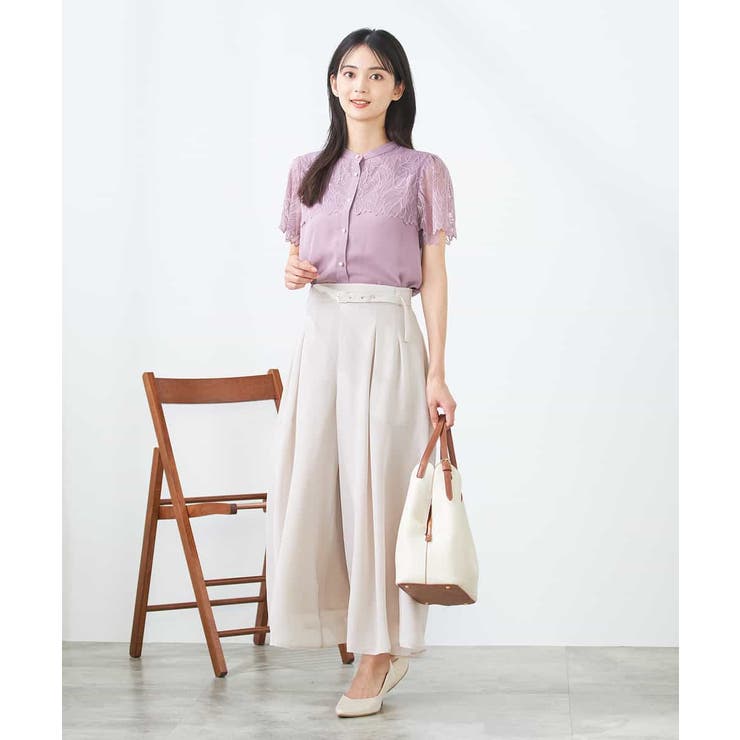 シアーワイドパンツ | a.v.v【WOMEN】 | 詳細画像18 